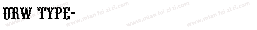 URW TYPE字体转换